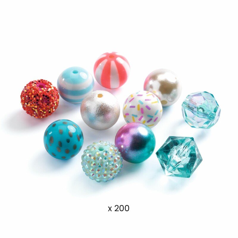 Silver Bubble Beads by Djeco