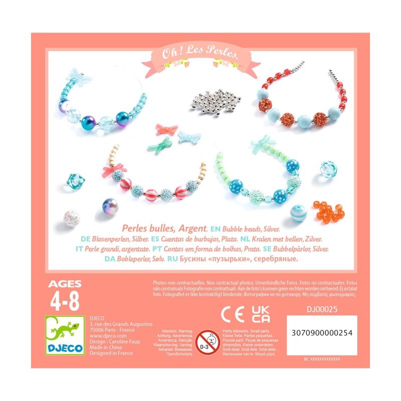Silver Bubble Beads by Djeco